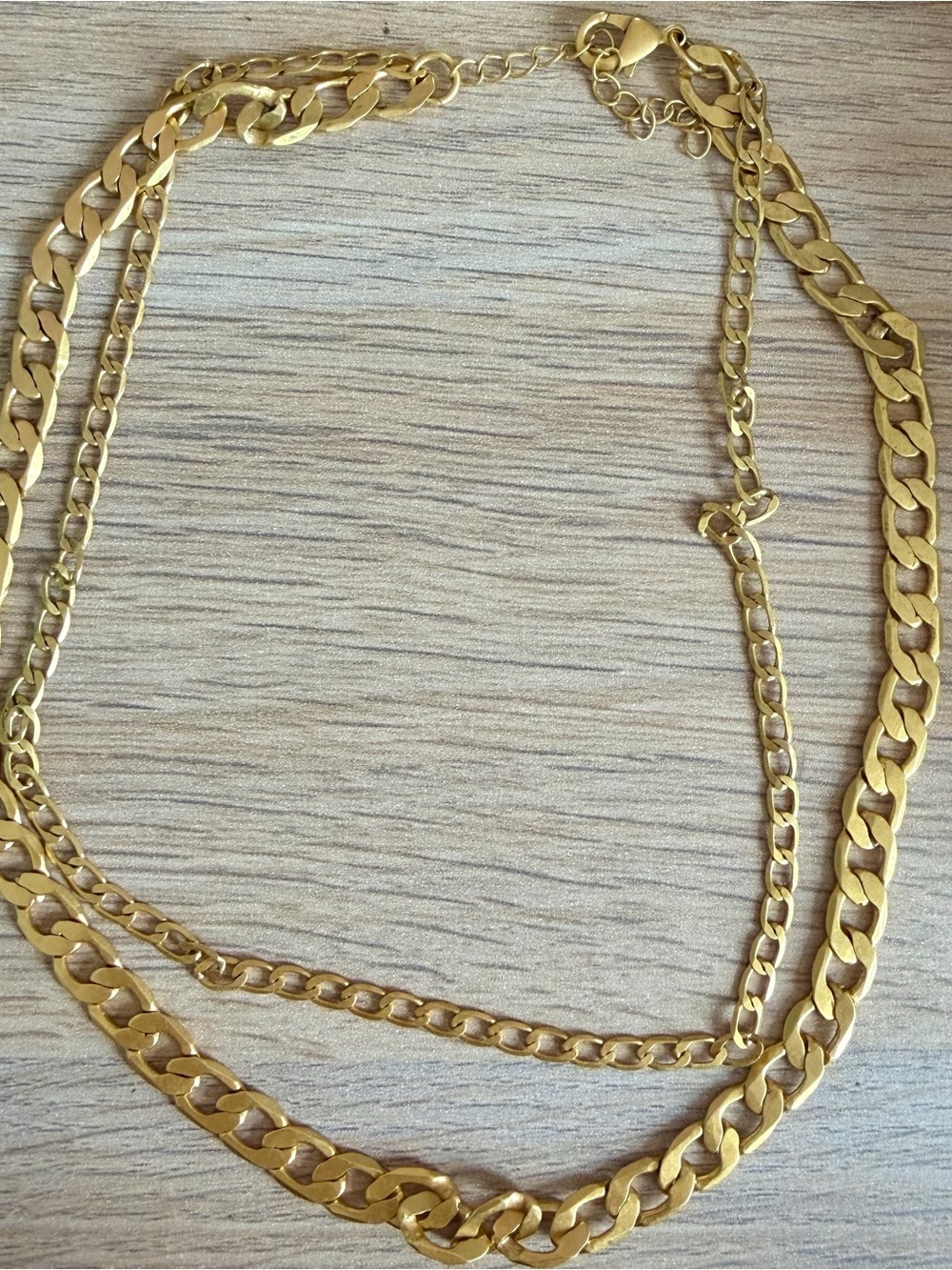 Gold Tone Multi-Chain Necklace